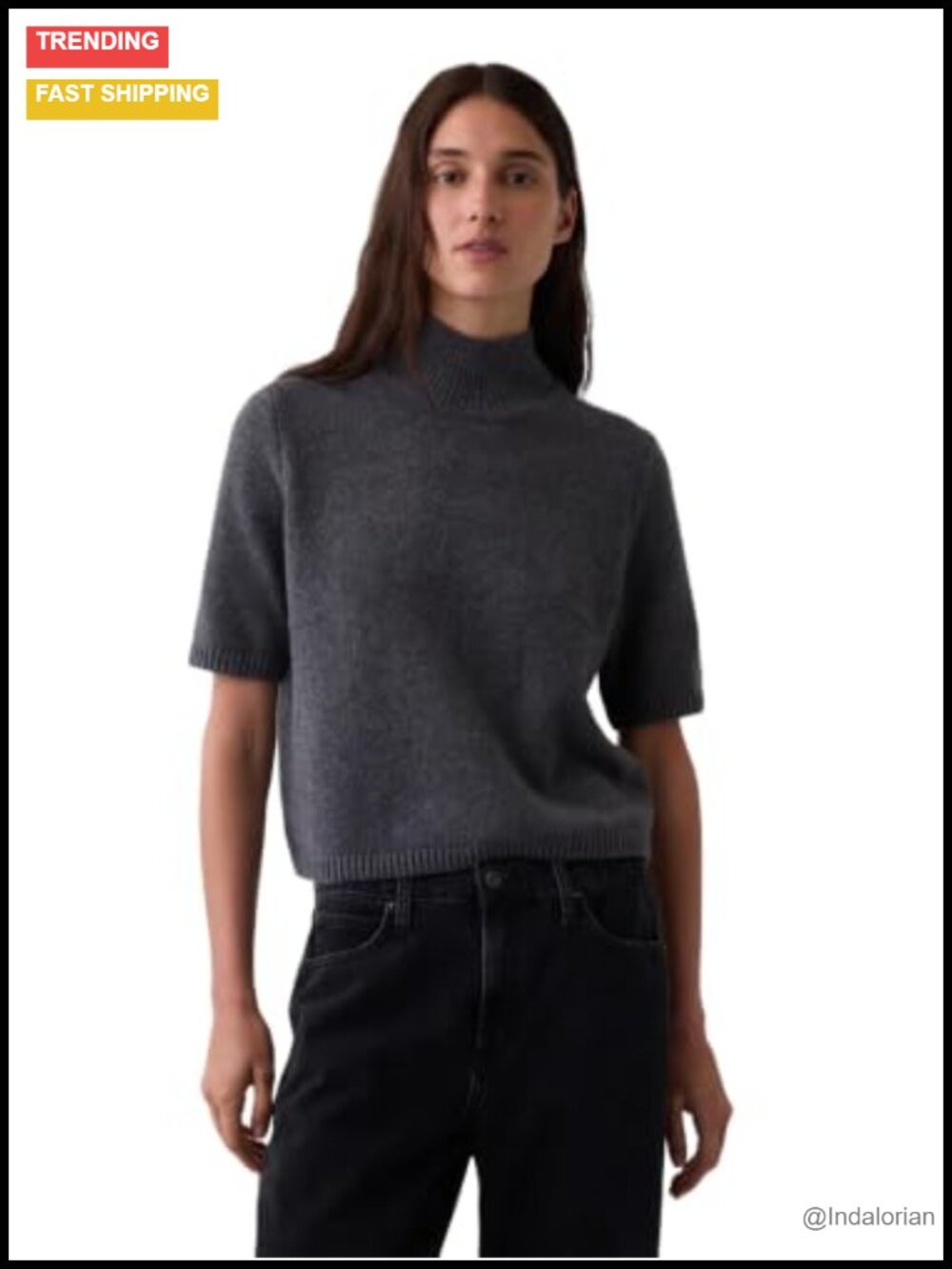 Gap Cashsoft Mockneck Pullover Sweater Loose Fit Long Sleeve Women's
